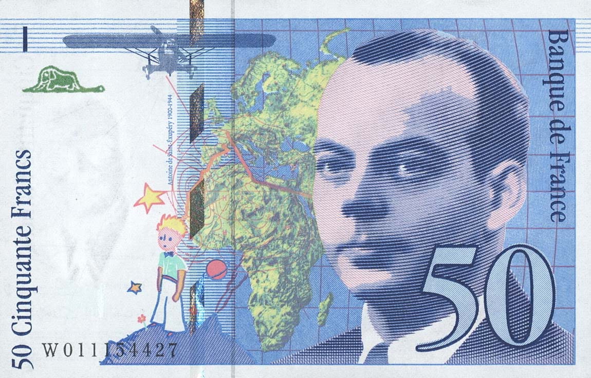 Front of France p157b: 50 Francs from 1993