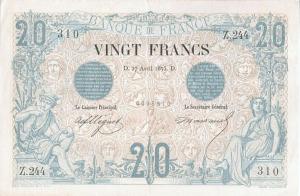 Gallery image for France p61a: 20 Francs