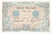 p61b from France: 20 Francs from 1904