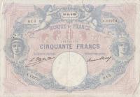 p64h from France: 50 Francs from 1926