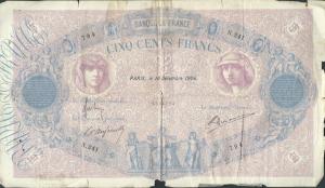 Gallery image for France p66e: 500 Francs