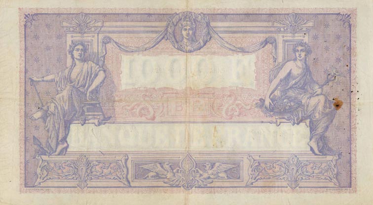 Back of France p67h: 1000 Francs from 1919