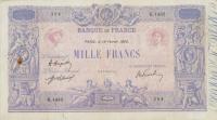 p67h from France: 1000 Francs from 1919