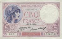Gallery image for France p72d: 5 Francs