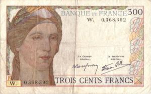 p87r from France: 300 Francs from 1938
