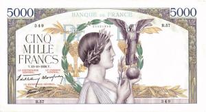 Gallery image for France p91: 5000 Francs