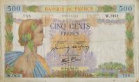 Gallery image for France p95c: 500 Francs