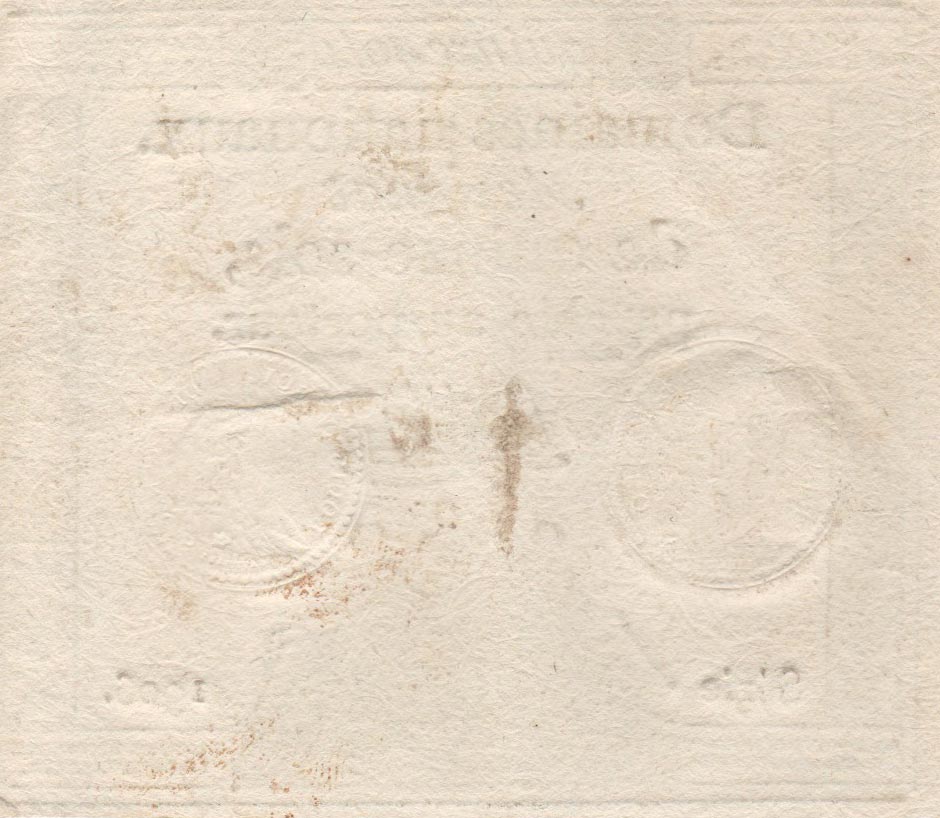 Back of France pA54: 15 Soles from 1792