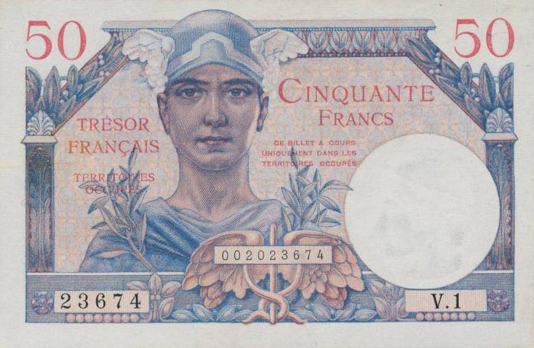 Front of France pM8: 50 Francs from 1947