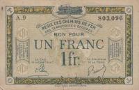 pR5 from France: 1 Franc from 1923
