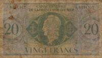 Gallery image for French Equatorial Africa p12a: 20 Francs