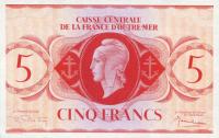 p15c from French Equatorial Africa: 5 Francs from 1944