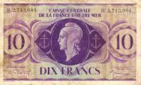 p16e from French Equatorial Africa: 10 Francs from 1944