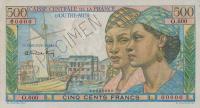 Gallery image for French Equatorial Africa p25s: 500 Francs
