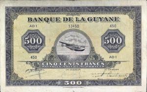 Gallery image for French Guiana p14a: 500 Francs