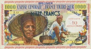 Gallery image for French Guiana p31s: 10 Nouveaux Francs