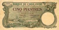 Gallery image for French Indo-China p19: 5 Piastres