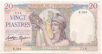 Gallery image for French Indo-China p56b: 20 Piastres