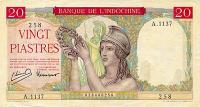 Gallery image for French Indo-China p81a: 20 Piastres