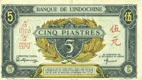 p61 from French Indo-China: 5 Piastres from 1942