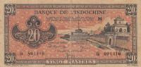 Gallery image for French Indo-China p72: 20 Piastres