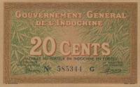 Gallery image for French Indo-China p86a: 20 Cents