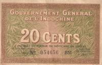 Gallery image for French Indo-China p86d: 20 Cents