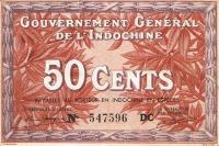 Gallery image for French Indo-China p87d: 50 Cents