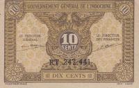Gallery image for French Indo-China p89a: 10 Cents