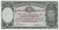 p26a from Australia: 1 Pound from 1938