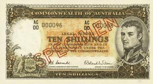 p29s from Australia: 10 Shillings from 1954 p29s from Australia: 10 Shillings from 1954