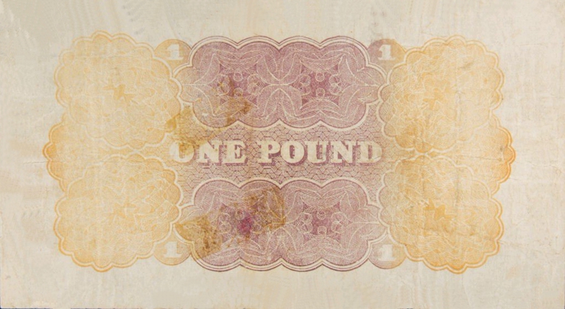 Back of Australia p2a: 1 Pound from 1913