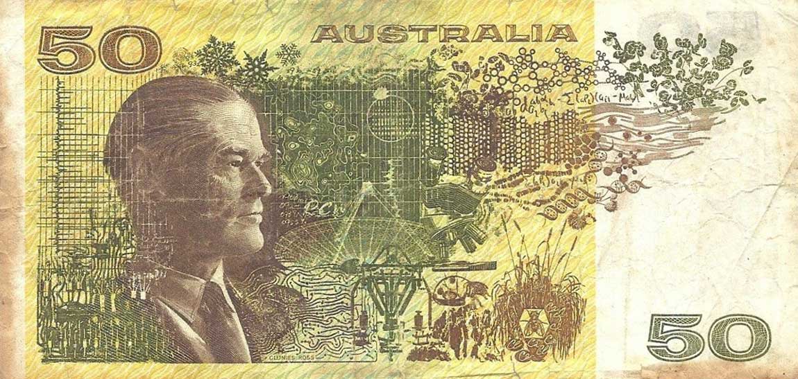 Back of Australia p47b: 50 Dollars from 1973