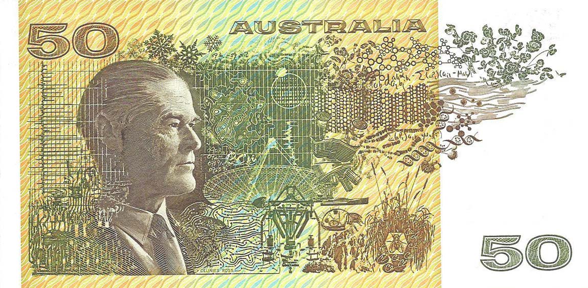 Back of Australia p47g: 50 Dollars from 1973
