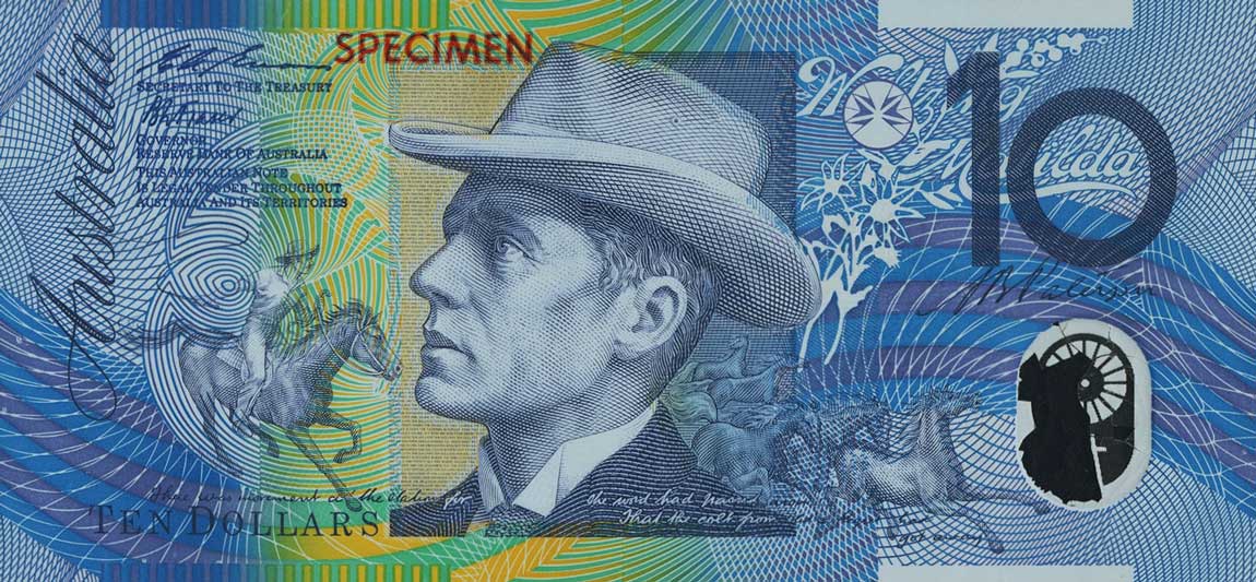 Front of Australia p52s: 10 Dollars from 1993