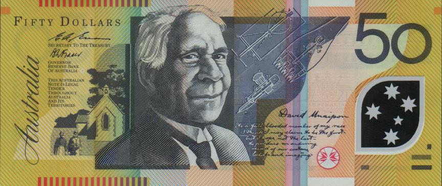 Front of Australia p54a: 50 Dollars from 1995