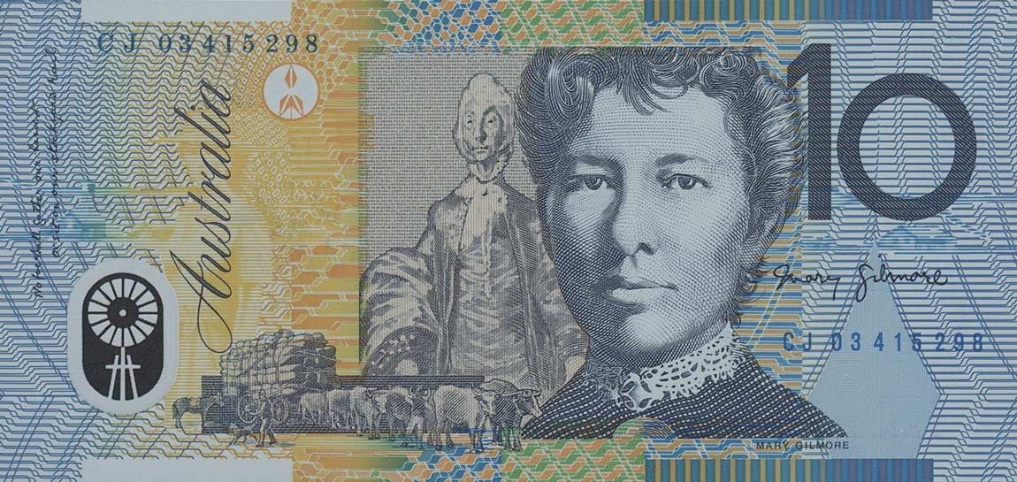 Back of Australia p58b: 10 Dollars from 2003