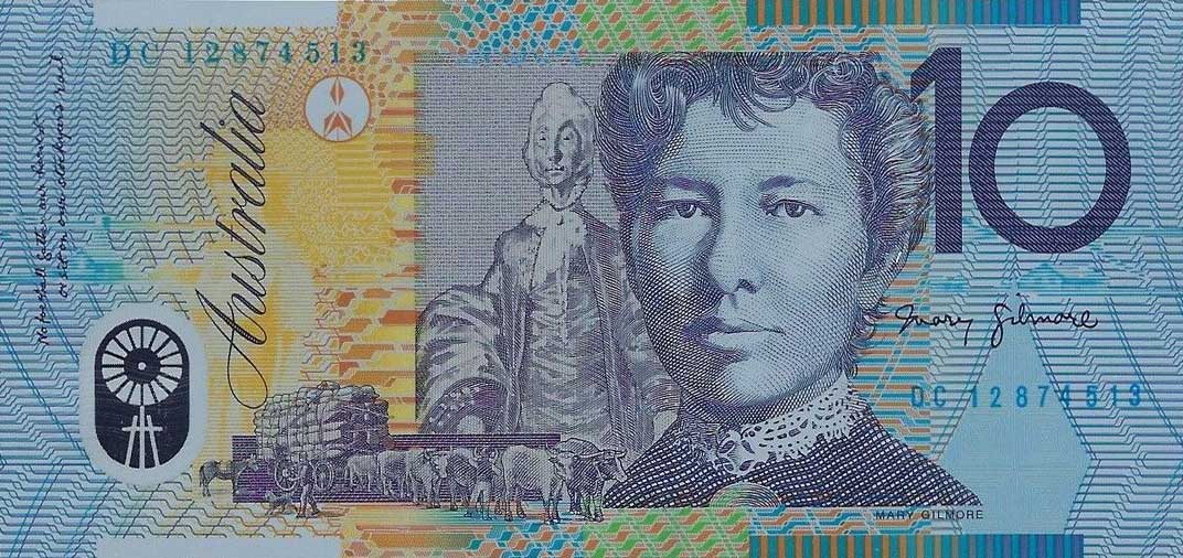 Back of Australia p58f: 10 Dollars from 2012