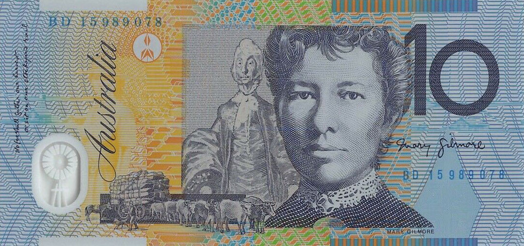 Back of Australia p58h: 10 Dollars from 2015