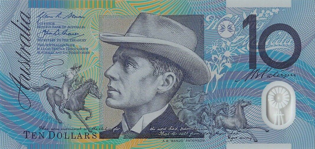 Front of Australia p58h: 10 Dollars from 2015