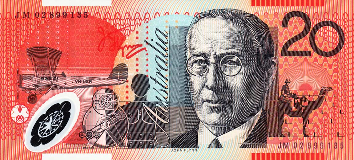 Back of Australia p59a: 20 Dollars from 2002