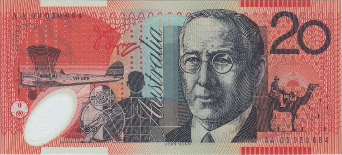 Back of Australia p59b: 20 Dollars from 2003