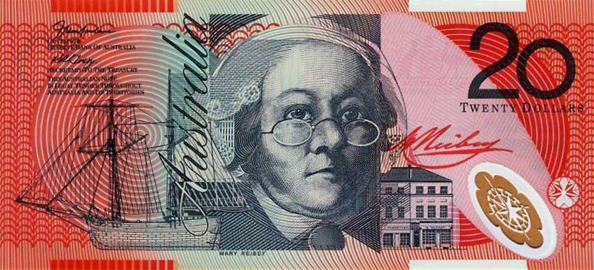 Front of Australia p59c: 20 Dollars from 2005