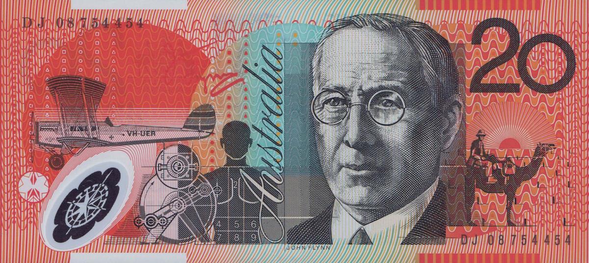 Back of Australia p59f: 20 Dollars from 2008