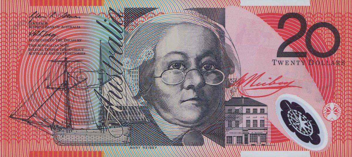 Front of Australia p59f: 20 Dollars from 2008