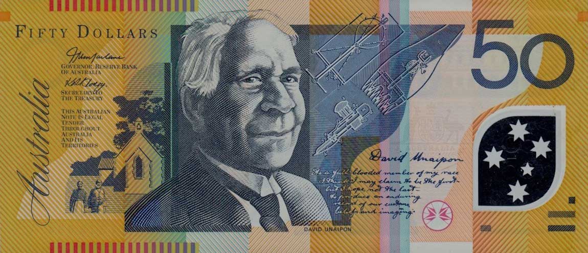 Front of Australia p60b: 50 Dollars from 2004