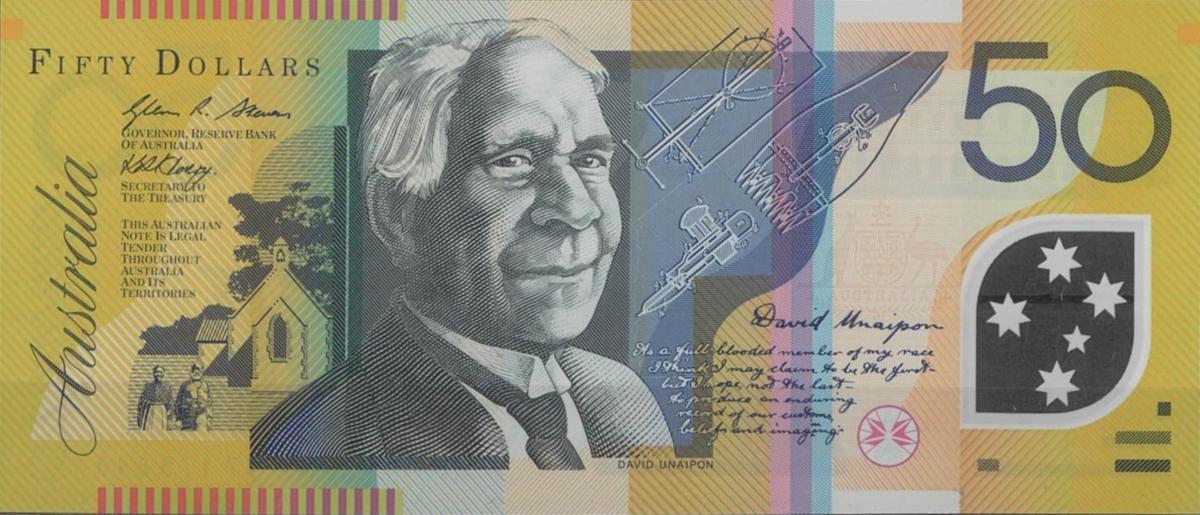 Front of Australia p60e: 50 Dollars from 2007