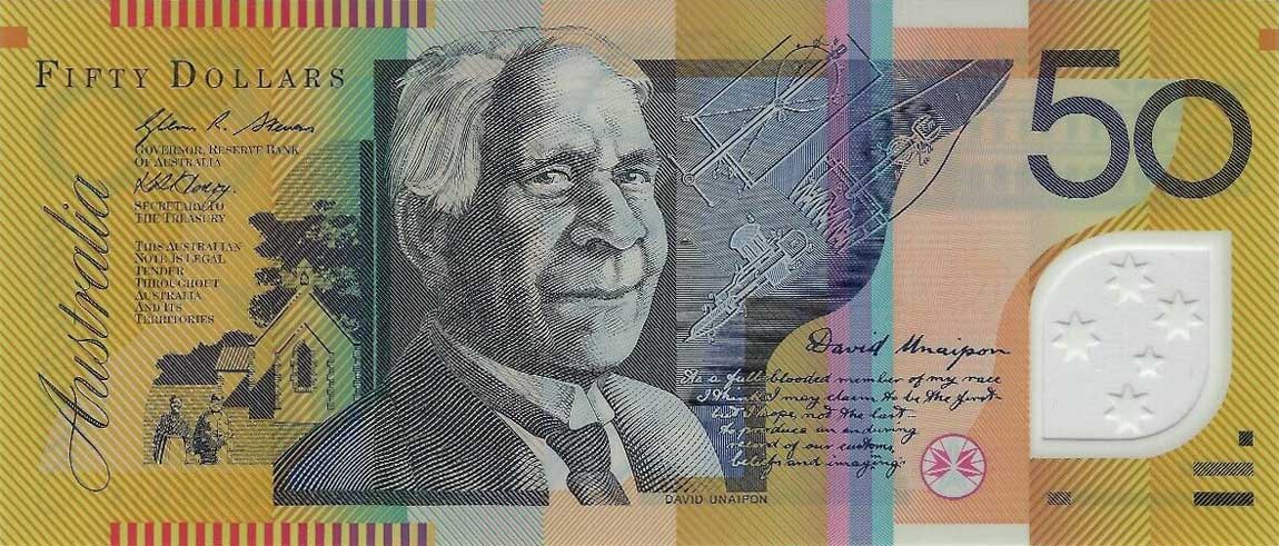 Front of Australia p60h: 50 Dollars from 2010