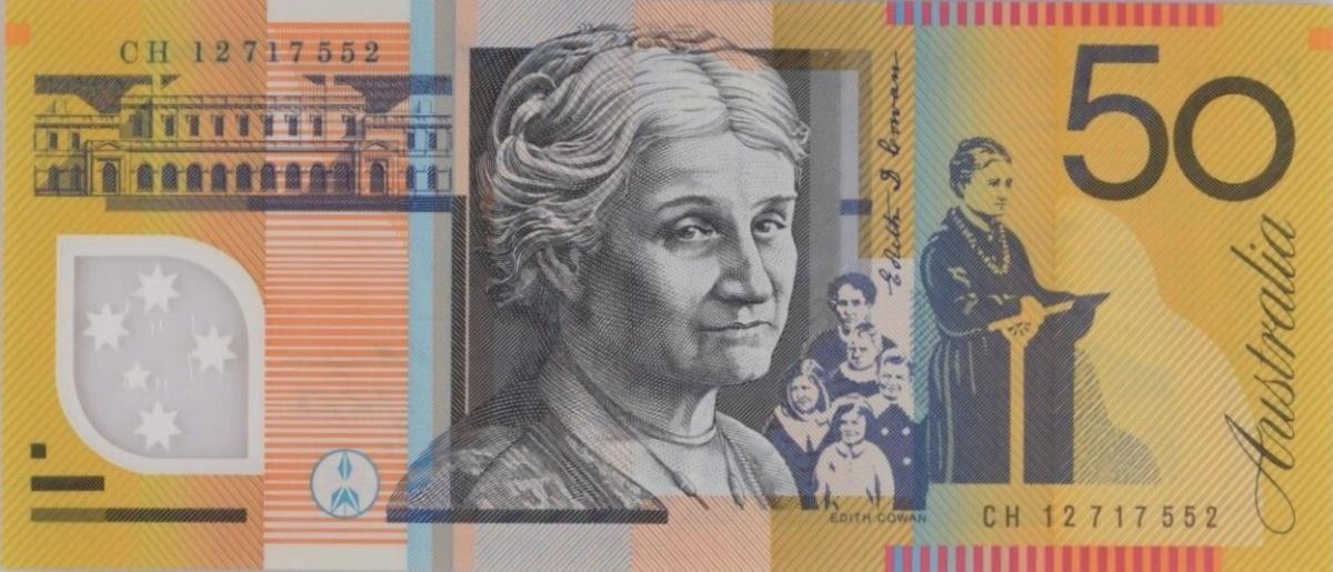 Back of Australia p60j: 50 Dollars from 2012