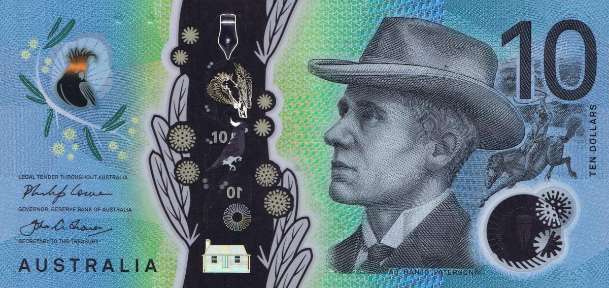 Front of Australia p63: 10 Dollars from 2017